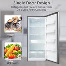 Maple Leaf 21 Cu.Ft Single Door Upright Freezer/Refrigerator with LED Display Frost Free