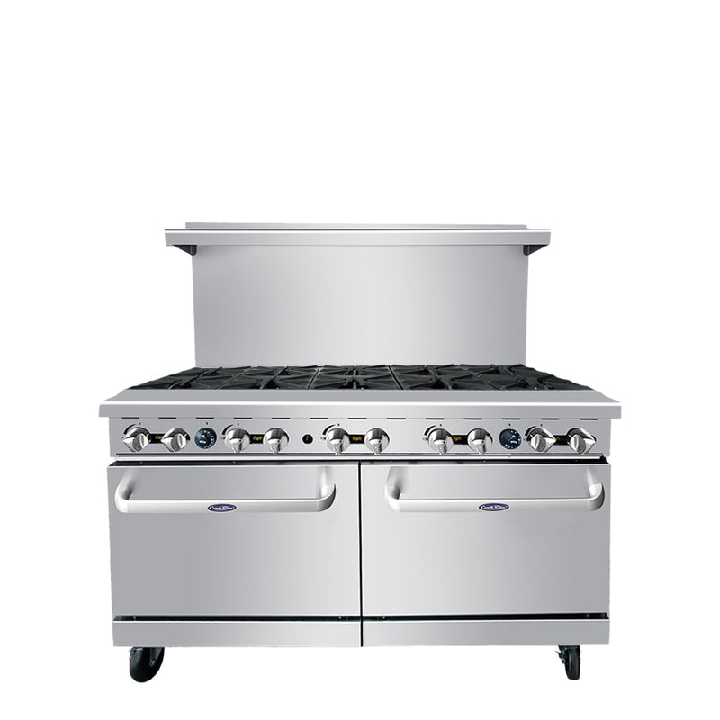 Atosa AGR-10B 60" Natural Gas/Propane 10 Burner Stove Top Cooking Range