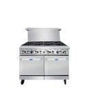 Atosa AGR-8B 48" Natural Gas/Propane 8 Burner Stove Top Range