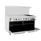 Atosa AGR-2B48GL 60" Natural Gas/Propane 2 Burners With 48" Griddle(Left) Stove Top Range