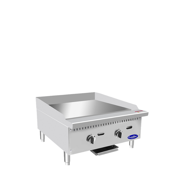 Atosa ATTG-24 24" Heavy-Duty Natural Gas/Propane Thermostatic Griddle with 1″ Griddle Plate