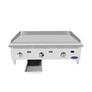 Atosa ATTG-36 36" Heavy-Duty Natural Gas/Propane Thermostatic Griddle with 1″ Griddle Plate