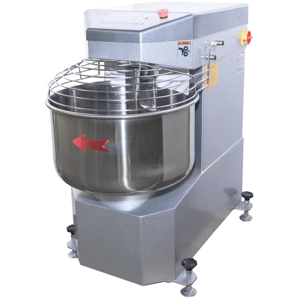 Alpha Commercial 60Qt Capacity Ten Speed Spiral Mixer- 208V Single Phase