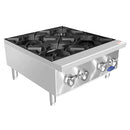 Atosa ACHP-4 Natural Gas/Propane 4 Burner Hot Plate - 32,000 BTUs Per Burner