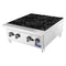 Atosa ACHP-4 Natural Gas/Propane 4 Burner Hot Plate - 32,000 BTUs Per Burner