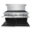 Atosa AGR-10B 60" Natural Gas/Propane 10 Burner Stove Top Cooking Range