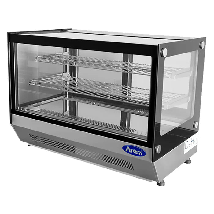 Atosa CRDS-56 Counter Top 36" Square Glass Refrigerated Pastry Display Case