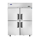 Atosa MBF8008GR Top Mount Four Solid Half Door Reach In Freezer