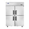 Atosa MBF8008GR Top Mount Four Solid Half Door Reach In Freezer