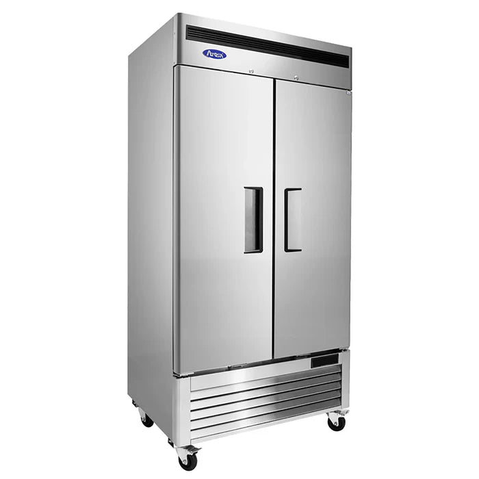 Atosa MBF8502GR Bottom Mount Slim Double Solid Door 40" Wide Stainless Steel Freezer