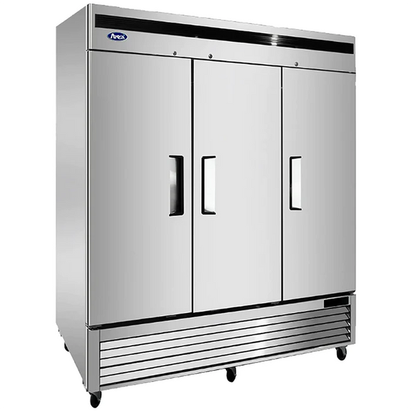 Atosa MBF8504GR Bottom Mount 82" Wide Triple Solid Door Stainless Steel Freezer