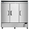 Atosa MBF8504GR Bottom Mount 82" Wide Triple Solid Door Stainless Steel Freezer