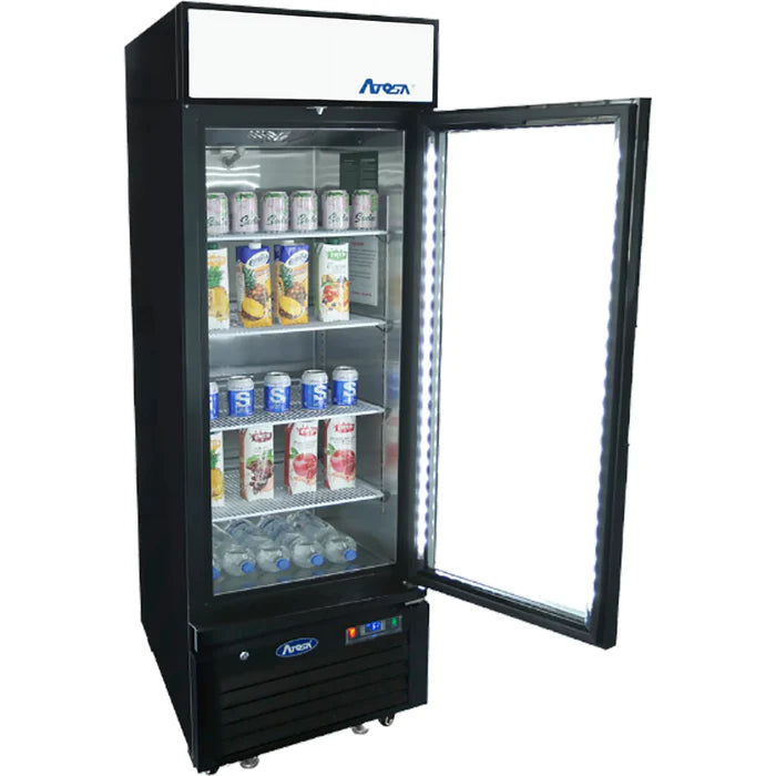 Atosa MCF8725GR Single Door 24" Wide Glass Display Refrigerator