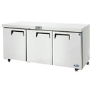 Atosa MGF8404GR Triple Door 72" Undercounter Refrigerated Work Table