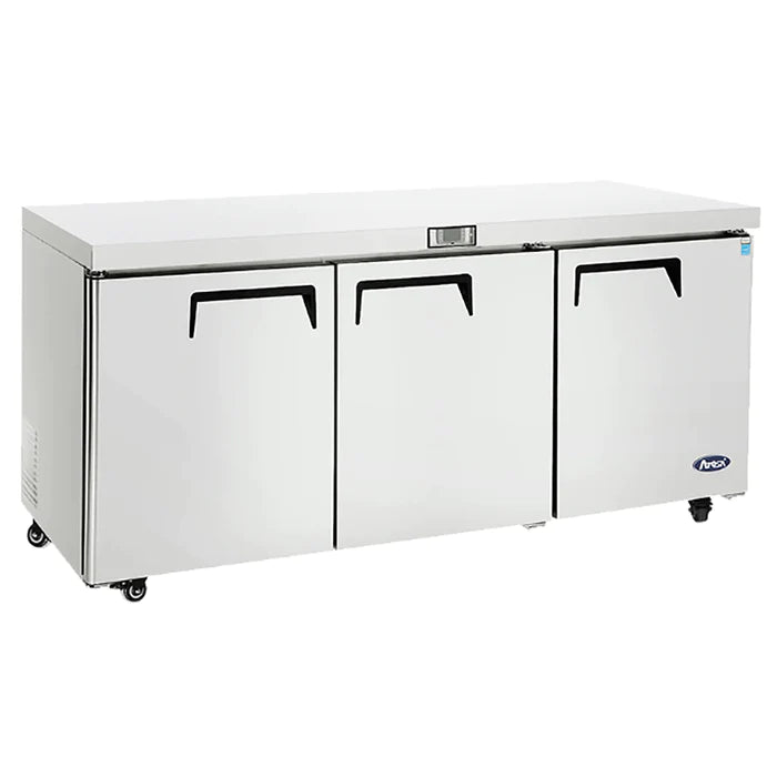 Atosa MGF8404GR Triple Door 72" Undercounter Refrigerated Work Table