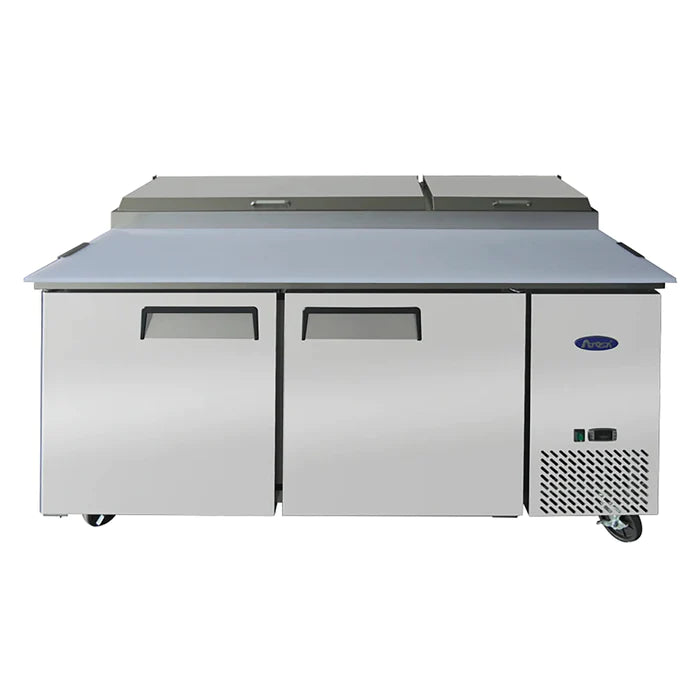 Atosa MPF8202GR Double Door 67" Refrigerated Pizza Prep Table