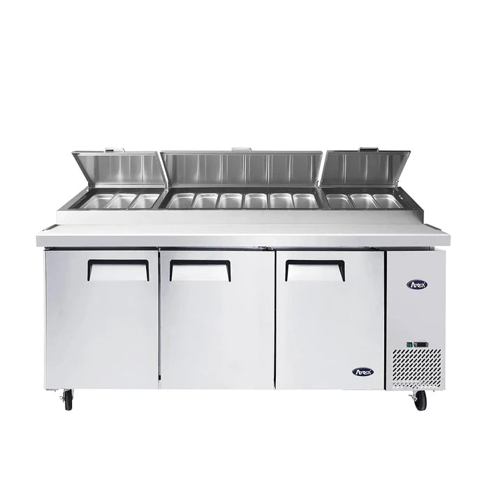 Atosa MPF8203GR Triple Door 93" Refrigerated Pizza Prep Table