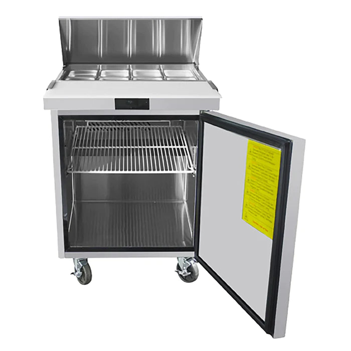 Atosa MSF8301GR Single Door 27" Refrigerated Sandwich Prep Table