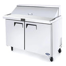 Atosa MSF8306GR Double Door 48" Refrigerated Mega Top Sandwich Prep Table