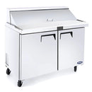 Atosa MSF8306GR Double Door 48" Refrigerated Mega Top Sandwich Prep Table