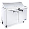 Atosa MSF8306GR Double Door 48" Refrigerated Mega Top Sandwich Prep Table