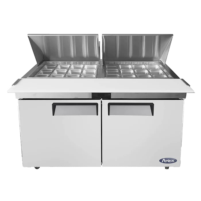 Atosa MSF8307GR Double Door 60" Refrigerated Mega Top Sandwich Prep Table