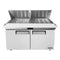 Atosa MSF8303GR Double Door 60" Refrigerated Sandwich Prep Table