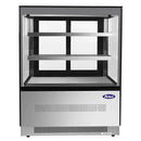 Atosa RDCS-35 Square Glass 2 Tier 36" Refrigerated Pastry Display Case