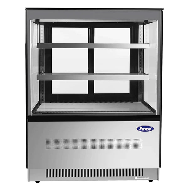 Atosa RDCS-35 Square Glass 2 Tier 36" Refrigerated Pastry Display Case