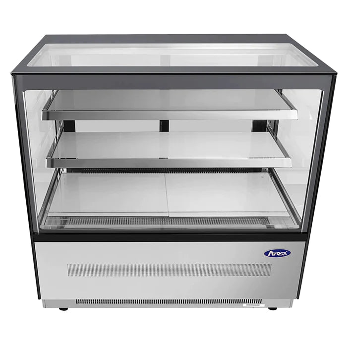 Atosa RDCS-48 Square Glass 2 Tier 48" Refrigerated Pastry Display Case