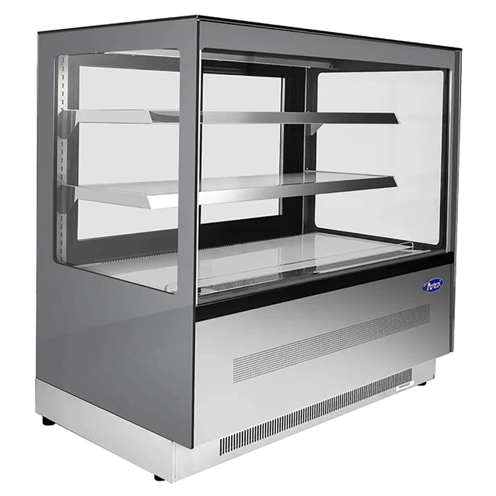 Atosa RDCS-48 Square Glass 2 Tier 48" Refrigerated Pastry Display Case