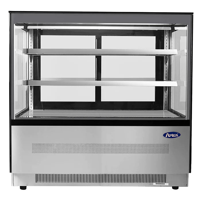 Atosa RDCS-48 Square Glass 2 Tier 48" Refrigerated Pastry Display Case