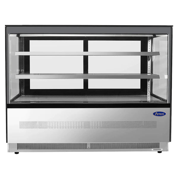 Atosa RDCS-60 Square Glass 2 Tier 60" Refrigerated Pastry Display Case