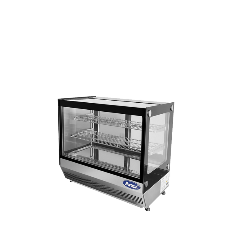 Atosa CRDS-42 Counter Top 28" Square Glass Refrigerated Pastry Display Case