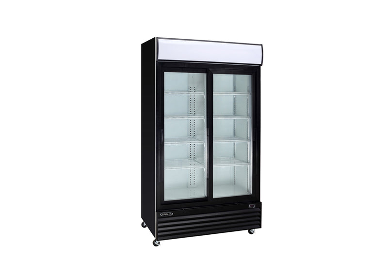 Kool-It KSM-36 44" Wide Double Glass Door Display Refrigerator