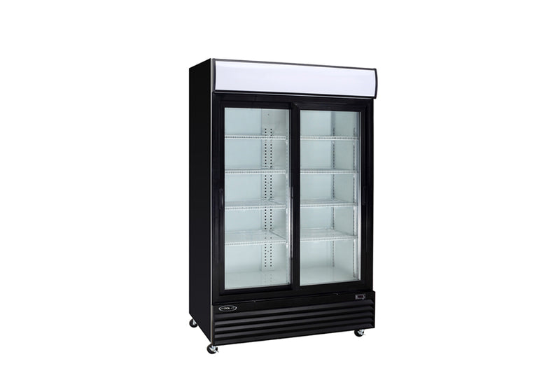 Kool-It KSM-42 52" Wide Double Glass Door Display Refrigerator