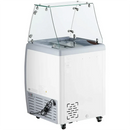 Duracold DIPC-26 Ice Cream Dipping Cabinet/Gelato Freezer - 4 Tub/3 Pan Capacity, With or Without Sneeze Guard