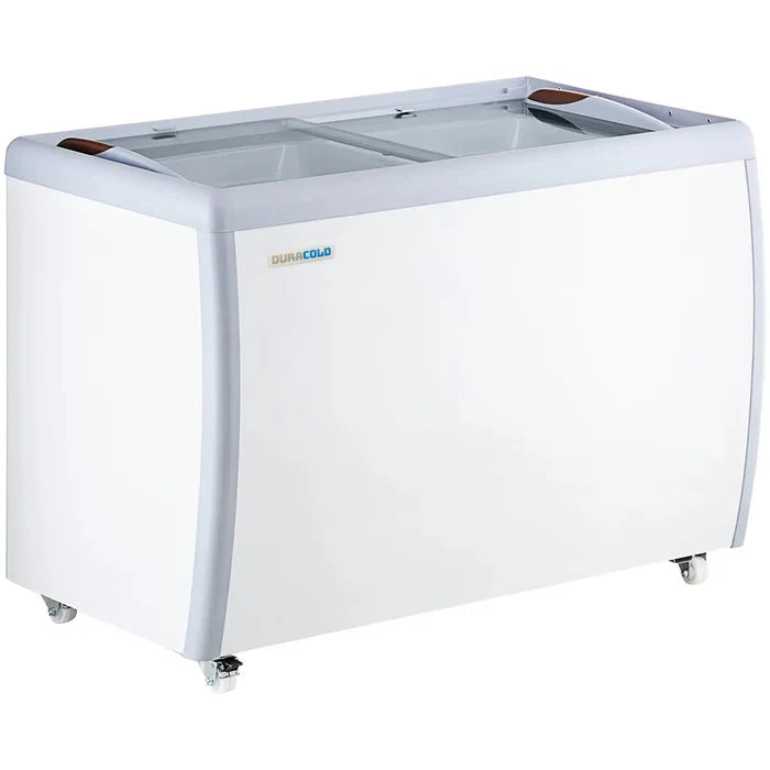 Duracold DIPC-50 Ice Cream Dipping Cabinet/Gelato Freezer - 8 Tub/9 Pan Capacity, With or Without Sneeze Guard