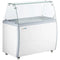 Duracold DIPC-50 Ice Cream Dipping Cabinet/Gelato Freezer - 8 Tub/9 Pan Capacity, With or Without Sneeze Guard