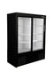 Habco ESM14SL60HC 47"W×60"H Double Sliding Glass Door Merchandising Refrigerator