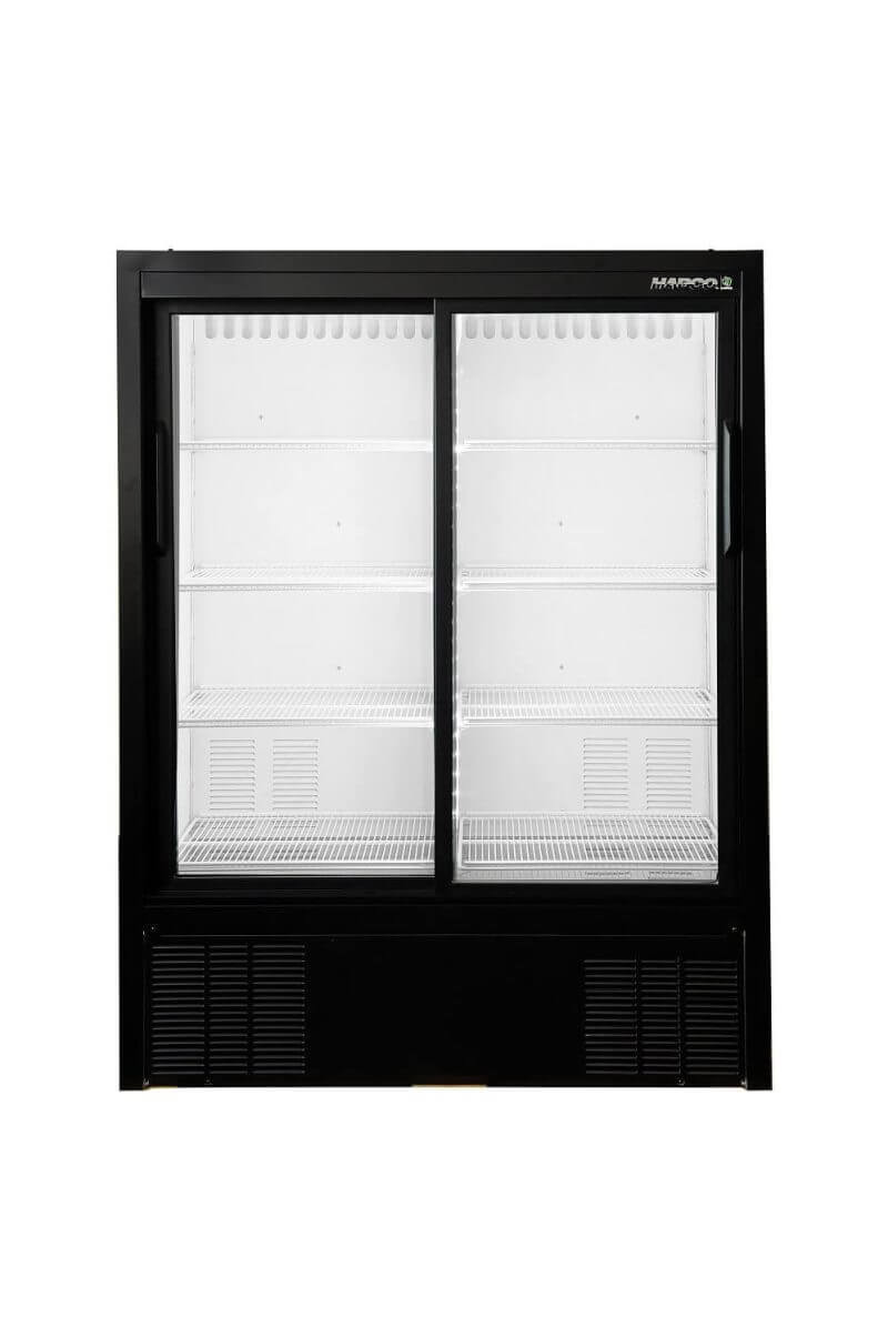 Habco ESM14SL60HC 47"W×60"H Double Sliding Glass Door Merchandising Refrigerator