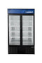 Habco ESM46HC 47" Double Swing Glass Door Merchandising Refrigerator