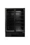 Habco ESM49HCBATD 54" Black Double Swing Glass Door Merchandising Refrigerator