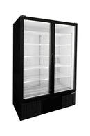 Habco ESM49HCTD 54" Double Swing Glass Door Merchandising Refrigerator