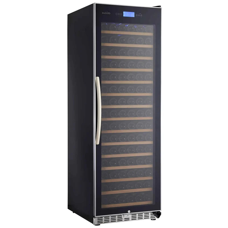 Eurodib USF168 Black Single/Dual Temperature Wine Display Cooler/Cainet -165 Bottle Capacity