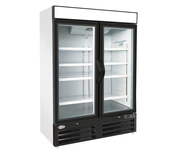 North Air NA-HGD48F 48" Wide Double Glass Door Display freezer