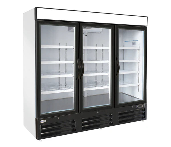 North Air NA-HGD72F 81" Wide Triple Glass Door Display freezer