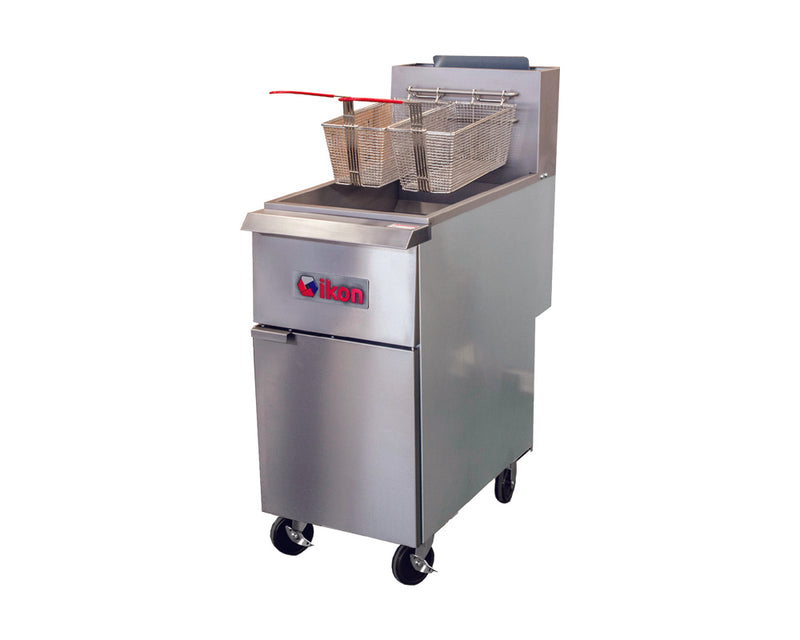 Ikon IGF-35/40 Natural Gas/Propane 40lbs Deep Fryer- 90,000 BTU