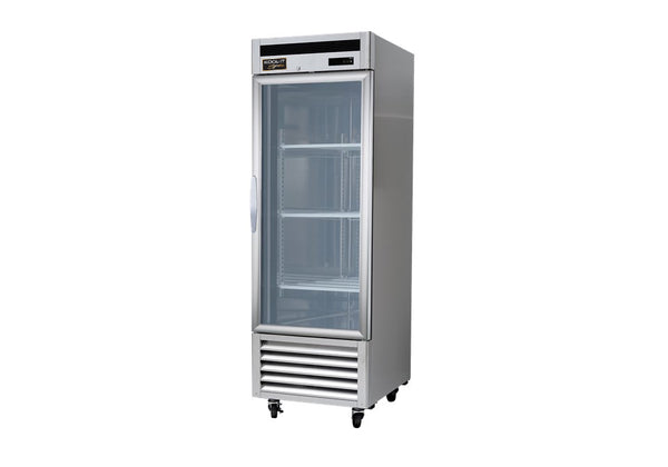 Kool-It Signature KBSR-1G 26" Bottom Mount Single Glass Door Reach-In Refrigerator