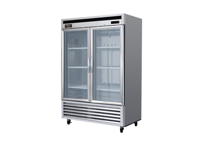 Kool-It Signature KBSR-2G 54" Bottom Mount Double Glass Door Reach-In Refrigerator